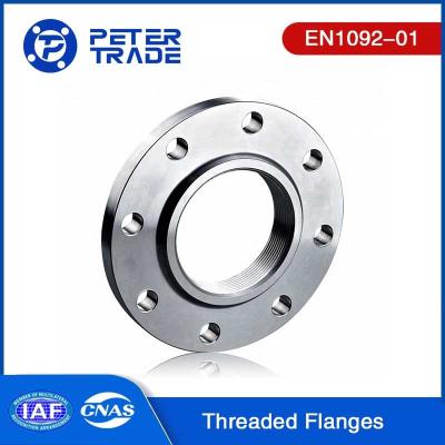 Chine EN1092-01 Type 13 PN40 Flange filetée en acier au carbone/en acier inoxydable THRF pour le traitement des eaux usées à vendre