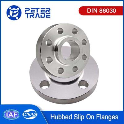 China 3 polegadas de deslizamento em flanges DIN 86030 SORF Flanges para tubos de solda de aço carbono A105 PN 16 para a indústria do petróleo à venda