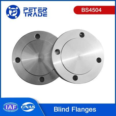 China Carbon Steel Blind Flanges 4 Inch BS4504 BLRF Flanges Blind Plate Flanges PN 25 ASTM A105 for Chemical Industries for sale