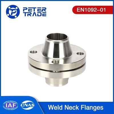 Cina EN1092-01 6 pollici di saldatura Flanges collo saldatura faccia sollevata ASTM A105 Acciaio al carbonio Flanges collo saldatura PN 10 in condotta in vendita