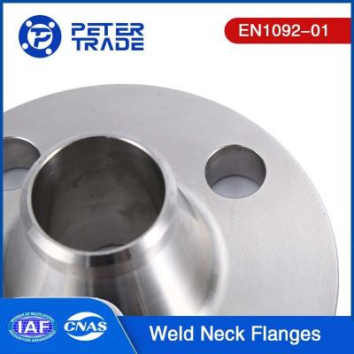 Cina Flanges di collo di saldatura in acciaio al carbonio PN 25 ASTM A105 EN1092-01 WNRF Flanges/Welding Flanges 4 Inch Weld Neck Flange in vendita