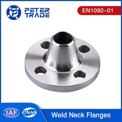 China EN1092-01 Flange de acero al carbono de tipo 11 con cuello A105 PN 250 cara elevada Flange de cuello de soldadura Flange WNRF para tuberías en venta