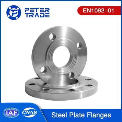 Chine EN1092-01 TYPE 01 Flange en tôle d'acier au carbone PN 2.5 PLRF face soulevée pour les services industriels à vendre