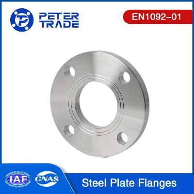 Chine EN1092-01 PN 10 TYPE 01 Flange en tôle d'acier au carbone face soulevée PLRF pour les systèmes de tuyauterie à vendre