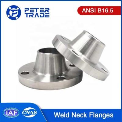 China Flanges de pescoço de solda de aço inoxidável A182 304/316L WNRF Face elevada e face plana ANSI B16.5 Classe 150 à venda