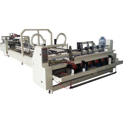 China PLC& Automatic High Speed ​​Touch Screen Flexo Cardboard Box Folding Gluing Machine for sale