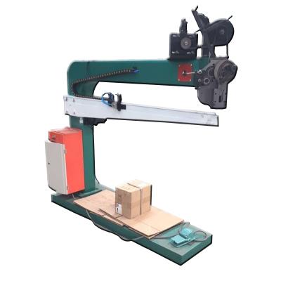 China Semi Automatic Corrugated Cardboard Stapler Manual Box Making Machine Hotels LH-DXJ1400 Cardboard Stitching Machinery for sale