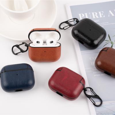 China Luxurious Protable Protective Shell Case PU For AirPods 3 for sale