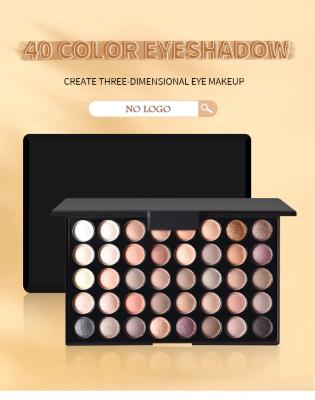 China Custom Logo Sombra De Ojos Private Label 40 Colors Vegan Eyeshadow Palette Waterproof Free Sample Lidschatten Paletas De Sombras for sale