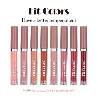 China Free Sample Waterproof Lippenstift Custom Carmines Waterproof Lapiz Lips 8 Colors Moisturizing Lipsticks Liquid Vegan Matte Lip Gloss for sale