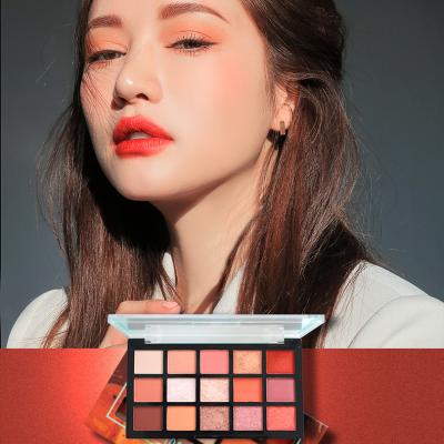 China Waterproof 15 Colors Accentuate Shimmer To Pigment Custom Eyeshadow Palette Private Label Makeup Vegan Organic Eyeshadow Palette for sale