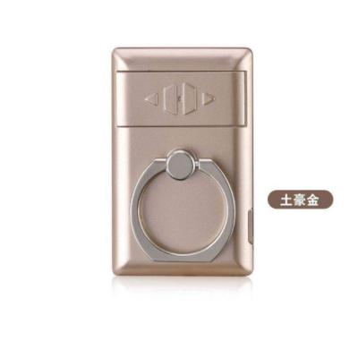 China Electronic recharge metal finger ring phone holder usb lighter for sale