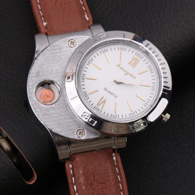 China Fashion metal men's watch lighter for sale