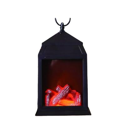 China Home Decoration Fireplace Led Artificial Fake Flame Lamp Fireplace Lantern Lamp for sale