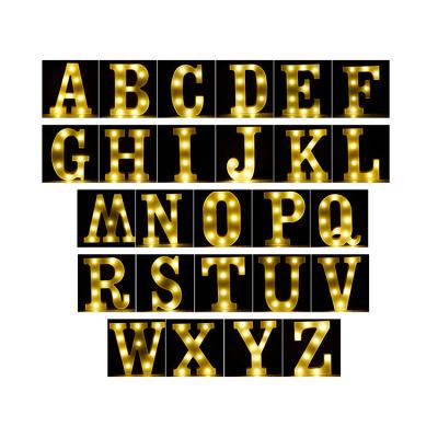 China Wedding Led Luminous Alphanumeric Lights Customized Letter Lamps Bulb Lights Lamp For Letters for sale