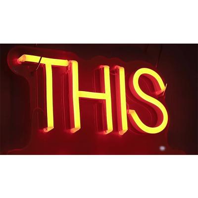 China ROAD hot sale decorations lighting open neon sign lead letters customs for sale