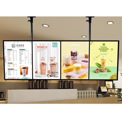 China Backlit PVC Lightbox back wall led light box aluminum frame menu desktop display board for sale