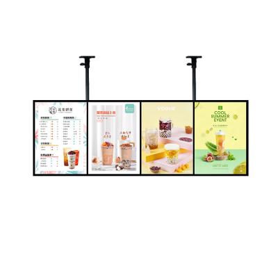 China PVC Wall Mount Led Lightbox Display Cafe Restaurant Advertising Light Box Menu Board for sale