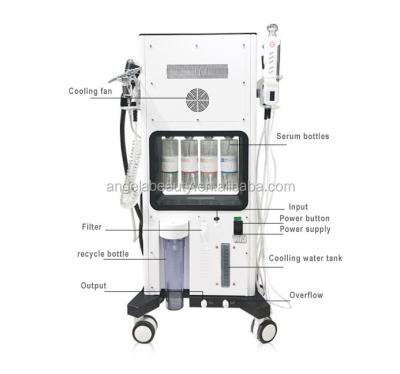 China Skin Revitalizer W07 Professional Hydraulic Dermabrasion Carbon Peeling 7 in 1 Facial Dermabrasion Spa Equipment for sale