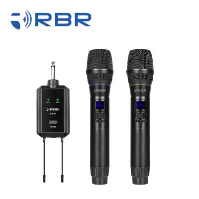 China sg14 UHF Portable Rechargeable Handheld Wireless Handheld Microphone MIC System for sale