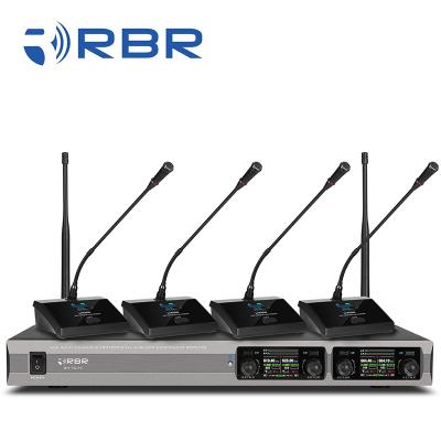 China Wireless microphone system bm7074u 4 channel professional conference headset microphone for sale