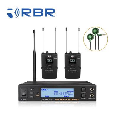 China Truly TR10 Wireless Shock Mount Chassis Bracket Diversity UHF In Ear Monitor System With 2 Receiver for sale