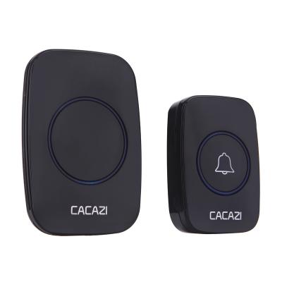 China ABS Easy To Install Remote Control Doorbell With Smart Led Lights Waterproof Wireless Doorbell For Home Office for sale