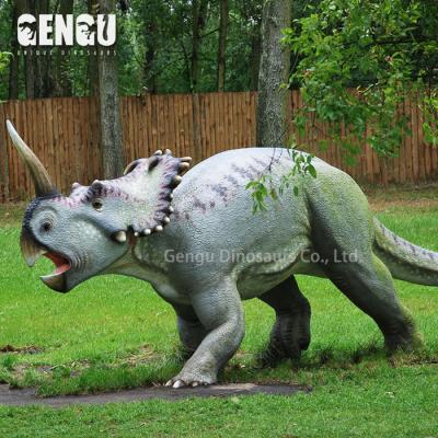 China Outdoor Adventurous Outdoor 3D Dinosaur Fiberglass Material Playground Playground Dinosaur Sculpture for sale