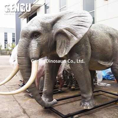 China Outdoor Hot Sale Outdoor Playground Animal Model Fiberglass Elephant Playground Sculpture for sale