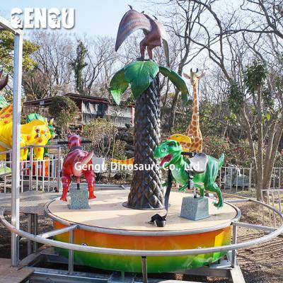 China Fiberglass Small Amusement Park Dinosaur Ride Carousel Ride for sale