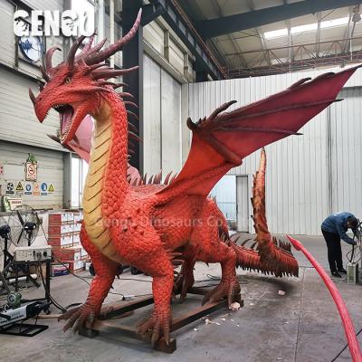 China Dragon Model Steel Equipment Animatronic Remote Control Steel Park for sale