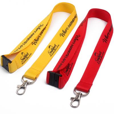 China Custom Multi Color Polyester Neck Lanyard Polyester Lanyard Key Chain for sale