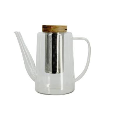 China Viable Made In China Customized High Quality Borosilicate Glass Teapot Glass With Infuser for sale