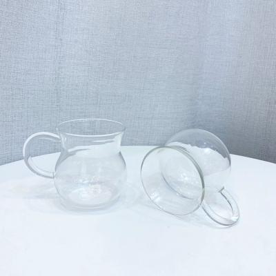 China Contemporary Heat Resistant Glass Coffee Mug Thickened Borosilicate Glass Tea Cup Glass for sale