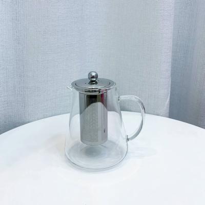 China Good Quality Viable Filter Tea Maker Heat Resistant Glass Water Jugs With Handle for sale