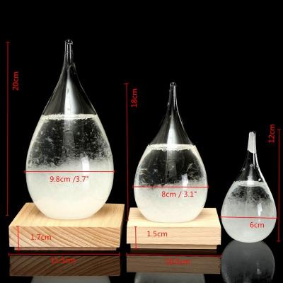 China Garden Home Decoration Barometer Bottle Weather Forecast Waterdrop Storm Glass Bottle for sale