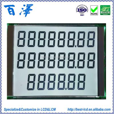 China Custom Size 886 Fuel Dispenser / Fuel Pump 7 Digit 70pin Lcd Monochrome Display Panel For Fuel Dispenser, Petrol Gas Pump for sale