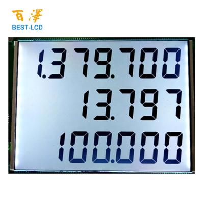 China Custom 7 Digit 70pin Segment 6 Screen Fuel Dispenser / Petrol Pump LCD Monochrome Display Panel For Fuel Dispenser, Petrol Gas Pump for sale