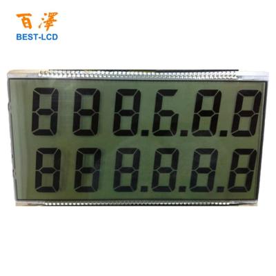 China Monochromatic Fuel Dispenser/Petrol/Gas Dispenser Machine 66 Lcd Custom Size 2 Rows 7 Segments 6 Digits 94pins Lcd Display Panel For Dispenser fuel/petrol/gas pump machine for sale