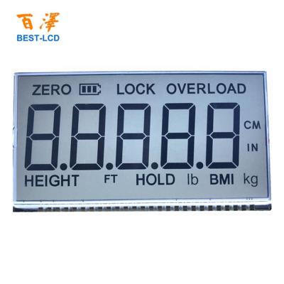 China Electronic Scale Custom Size LCD Screen 7 Segment TN Monochrome LCD Panel For Electronic Scales for sale