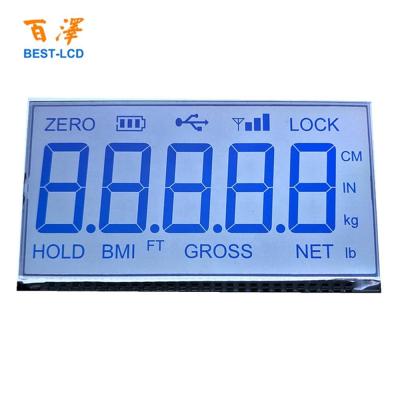 China Electronic Transmissive Scale 3.3V 5 Digits 7 Segments FSTN LCD Display For Physician / Weighing /Industrial Electronic Scale for sale