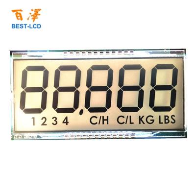 China Customized 5 Digits Segment LCD Display For Electronic Miniaturized Scale ES017 for sale