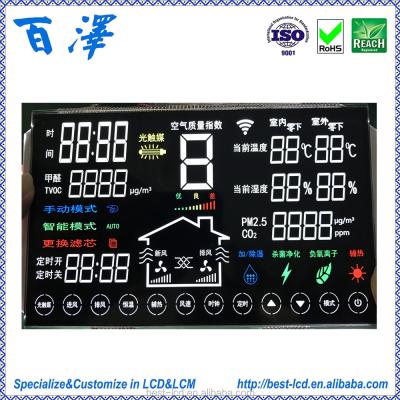 China Custom High Contrast VA TN Segment LCD Display BZTN0203NEG for sale