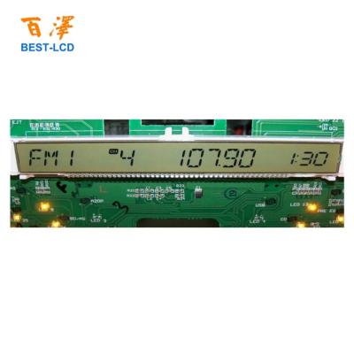 China Customized Positive TN Segment LCD Display For Automobile/Motorcycles/Car Instrument Audio Systes 137.00*18.00/20.00*1.10mm for sale