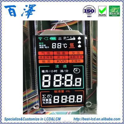 China Factory Custom Segment LCD PMVA TN Monochrome LCD Display BZPMVATNLCM for sale