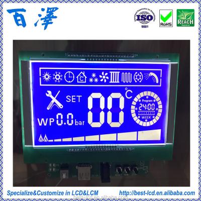 China Manufacture Customize Segment TN LCD Module With White Backlight 4 Digit LCD Display 92.0*60.0*2.8mm for sale