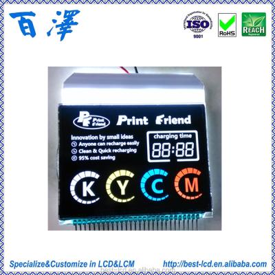 China 30 Pins Negative LCD Display PMVA TN LCD Glass With White Backlight BZTN0202NEG for sale