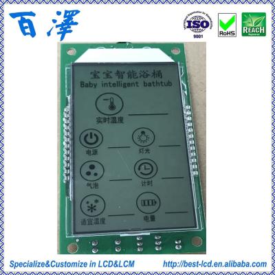 China Custom LCD Design Monochromatic LCD Display Module 48/52*68*1.1mm for sale