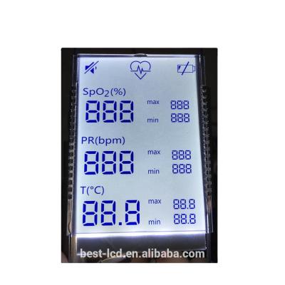 China Factory Manufacture Size 7 Segment Monochrome Alphanumeric Lcd Custom Display 45.0x65.0mm for sale