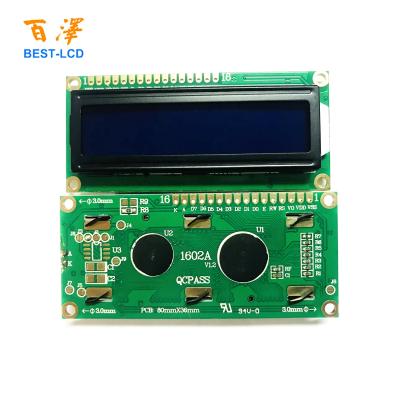 China Hot Selling Manufacture Character LCD16X2 LCD Display 16x2 Blue/Green In LCD Modules 3.3V 80*36*13mm for sale